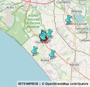 Mappa Via Pontina Vecchia, 00071 Pomezia RM, Italia (3.34091)