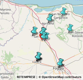 Mappa SP 19, 71016 San Severo FG, Italia (13.5675)