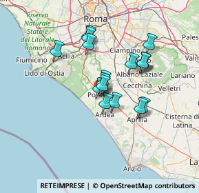 Mappa Via Ugo la Malfa, 00040 Pomezia RM, Italia (11.32059)