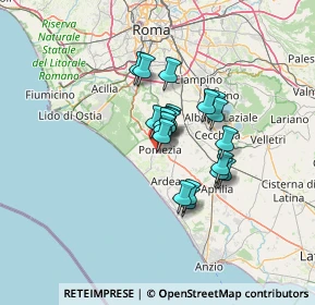 Mappa Via Ugo la Malfa, 00040 Pomezia RM, Italia (9.549)