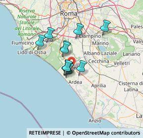 Mappa Via Ugo la Malfa, 00040 Pomezia RM, Italia (9.67273)