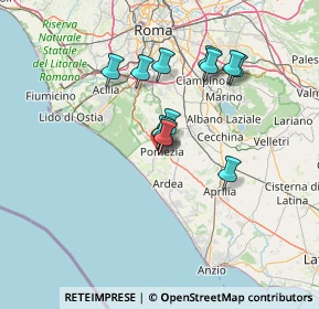 Mappa Via Ugo la Malfa, 00040 Pomezia RM, Italia (11.73333)