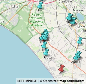 Mappa Via Ugo la Malfa, 00040 Pomezia RM, Italia (8.623)