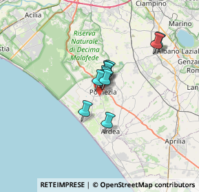 Mappa Via Ugo la Malfa, 00040 Pomezia RM, Italia (4.18364)