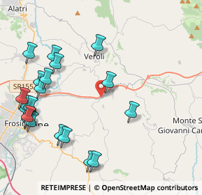 Mappa Via Ponte Vasagalli di veroli FR IT, 03029 Veroli FR, Italia (5.374)