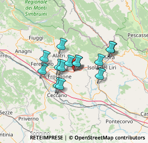 Mappa Via Ponte Vasagalli di veroli FR IT, 03029 Veroli FR, Italia (9.93857)