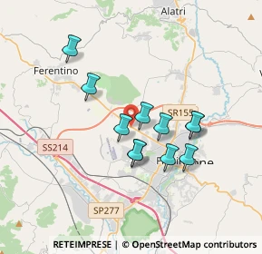 Mappa Casilina Sud Km 80, 03013 Ferentino FR, Italia (3.03636)