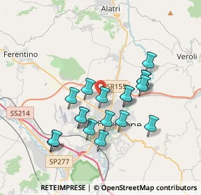 Mappa Via talete, 03100 Frosinone FR, Italia (3.39111)