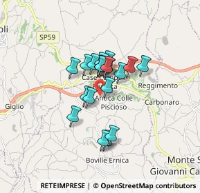 Mappa Via Casamari, 03022 Boville Ernica FR, Italia (1.185)