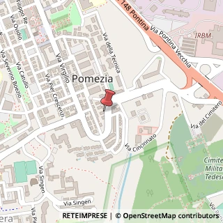 Mappa Via Cincinnato, 9, 00040 Pomezia, Roma (Lazio)