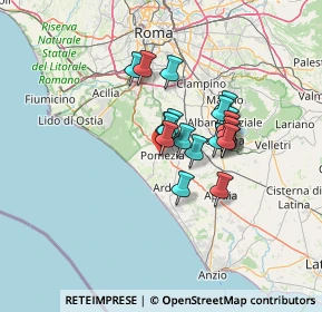 Mappa Confalonieri, 00040 Pomezia RM, Italia (9.9195)
