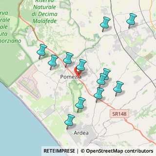 Mappa Via Pontina Vecchia Km.31200, 00071 Pomezia RM, Italia (4.13417)