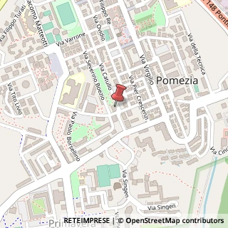 Mappa Via Catullo, 54, 00071 Pomezia, Roma (Lazio)