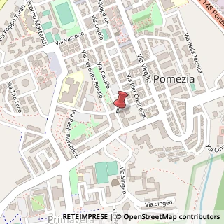 Mappa Via Catullo, 69, 00071 Pomezia, Roma (Lazio)