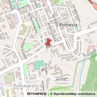 Mappa Via Fratelli Bandiera, 36, 00040 Pomezia, Roma (Lazio)