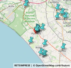 Mappa Via Enrico Berlinguer, 00071 Pomezia RM, Italia (7.6175)