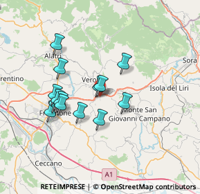 Mappa Via Sant'Angelo in Villa, 03029 Veroli FR, Italia (6.39357)