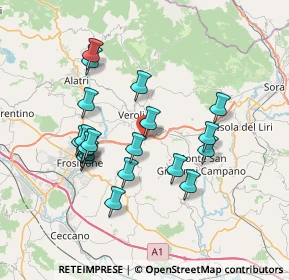 Mappa Via Sant'Angelo in Villa, 03029 Veroli FR, Italia (7.1015)