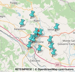 Mappa SS 155, 03100 Frosinone FR, Italia (5.97231)