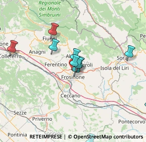 Mappa SS 155, 03100 Frosinone FR, Italia (17.66333)