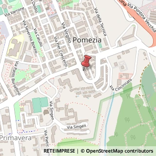 Mappa Via Virgilio, 89, 00071 Pomezia, Roma (Lazio)
