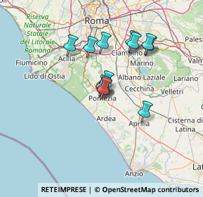 Mappa Via Enrico Berlinguer, 00071 Pomezia RM, Italia (11.485)