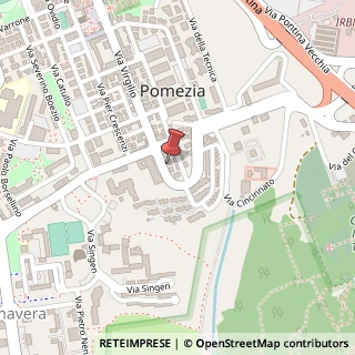 Mappa Via Virgilio, 97, 00040 Pomezia, Roma (Lazio)