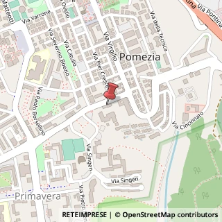 Mappa Via Fratelli Bandiera, 29, 00040 Pomezia, Roma (Lazio)
