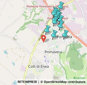 Mappa Piazzale delle Regioni, 00071 Pomezia RM, Italia (1.03692)