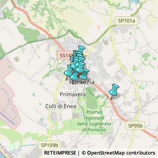 Mappa Via Domenico Guerrazzi, 00071 Pomezia RM, Italia (0.715)