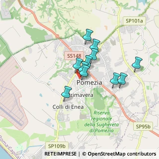Mappa Via Varrone, 04011 Pomezia RM, Italia (1.36818)