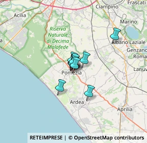 Mappa , 00071 Pomezia RM, Italia (2.85455)