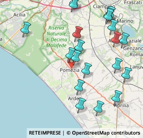 Mappa , 00071 Pomezia RM, Italia (9.765)