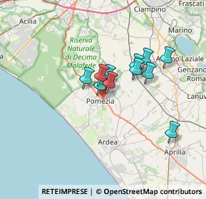 Mappa , 00071 Pomezia RM, Italia (5.43545)