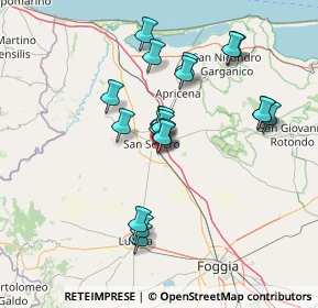 Mappa Via Tardio SNC, 71016 San Severo FG, Italia (13.48)