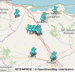 Mappa Via Tardio SNC, 71016 San Severo FG, Italia (14.03895)