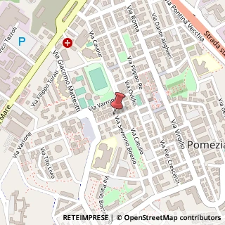 Mappa Via Varrone, 16/18, 00071 Pomezia, Roma (Lazio)