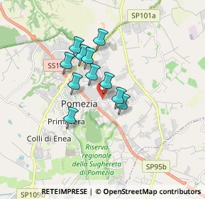 Mappa Via Cile, 00040 Pomezia RM, Italia (1.31545)