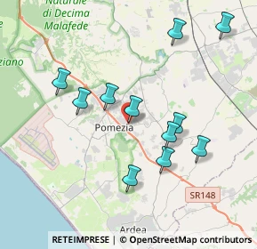 Mappa Via Cile, 00040 Pomezia RM, Italia (3.91091)