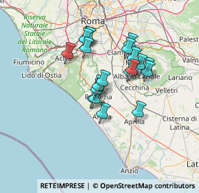 Mappa , 00071 Pomezia RM, Italia (11.501)