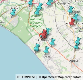 Mappa Via Catilina, 00040 Pomezia RM, Italia (8.708)