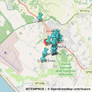Mappa Via P. F. Calvi, 00071 Pomezia RM, Italia (1.06158)
