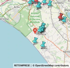 Mappa Via Pratica di Mare, 00071 Pomezia RM, Italia (8.9505)