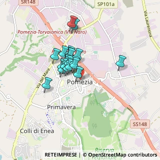 Mappa Via S. di Santarosa, 00071 Pomezia RM, Italia (0.657)