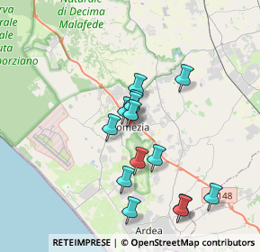 Mappa Via S. di Santarosa, 00071 Pomezia RM, Italia (3.35571)