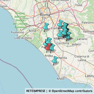 Mappa Via S. di Santarosa, 00071 Pomezia RM, Italia (12.177)