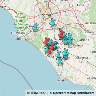Mappa Via S. Pellico, 00071 Pomezia RM, Italia (9.766)