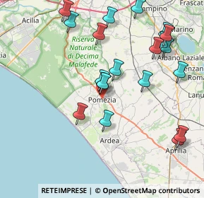 Mappa Via S. Pellico, 00071 Pomezia RM, Italia (9.216)