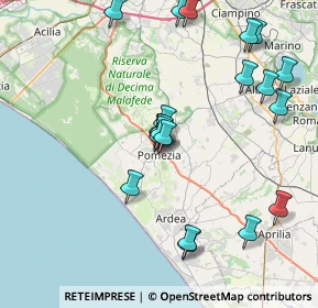 Mappa Via Silvio Pellico, 00040 Pomezia RM, Italia (8.8505)