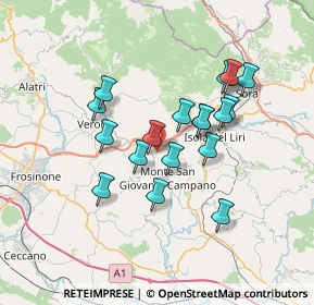 Mappa Via Madonna del Reggimento, 03025 Monte San Giovanni Campano FR, Italia (6.31111)